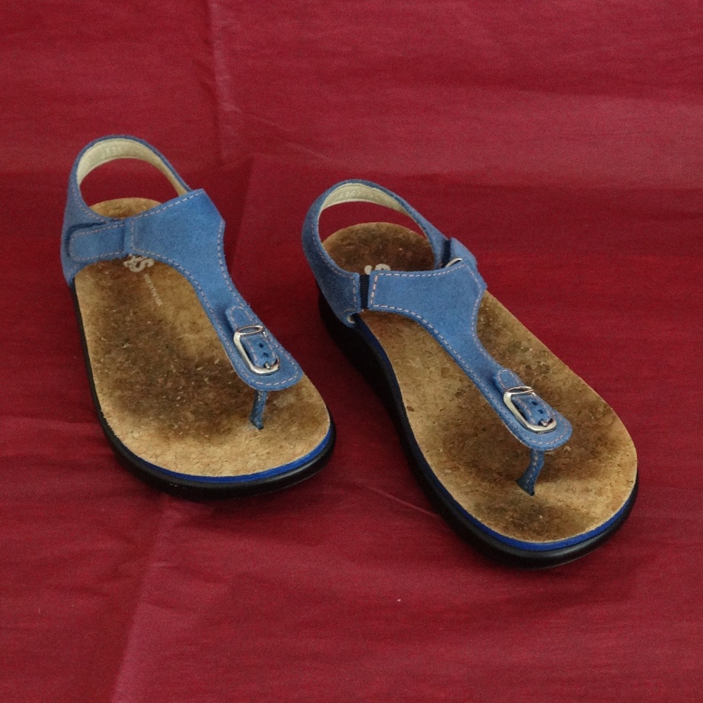SAS Marina Blue Sandals Size 4